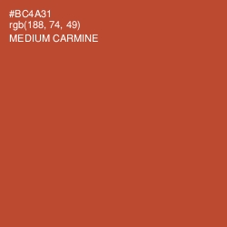#BC4A31 - Medium Carmine Color Image